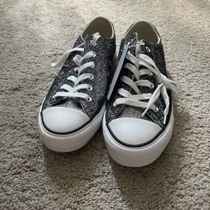 Black sparkle Converse Sneakers